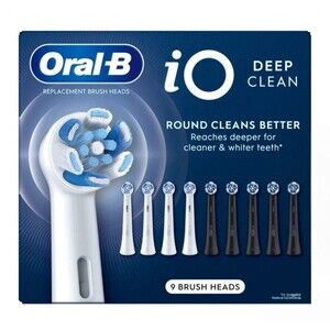 Oral-B iO Deep Clean Replacement Toothbrush Head, 9-count (Open Box)